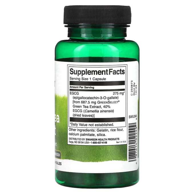 Ecgc Groene Thee Extract, 275mg, 60 Capsules