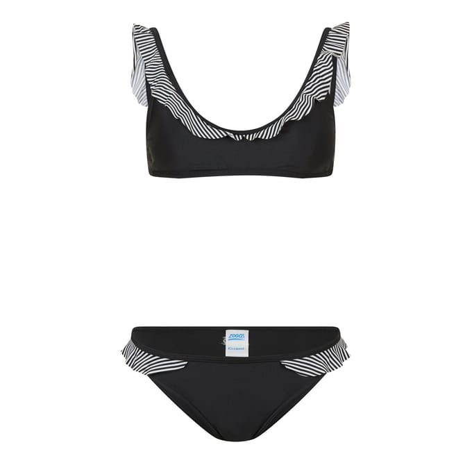 Zoggs Dames/Dames Frill Bikini Set (Zwart)