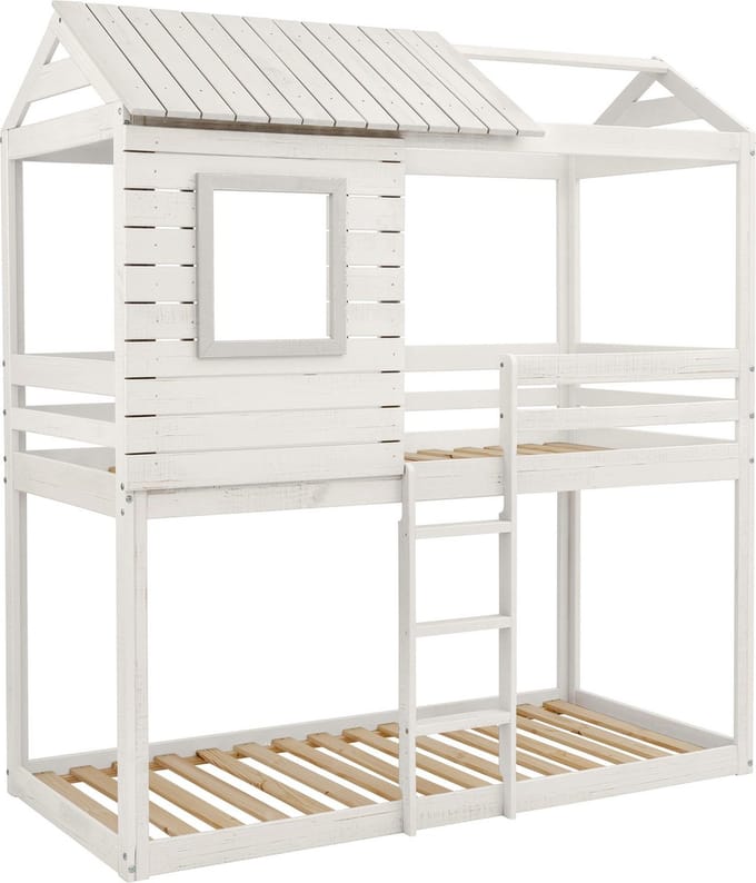 Deer-Bunkbed - House - Wit Grenen