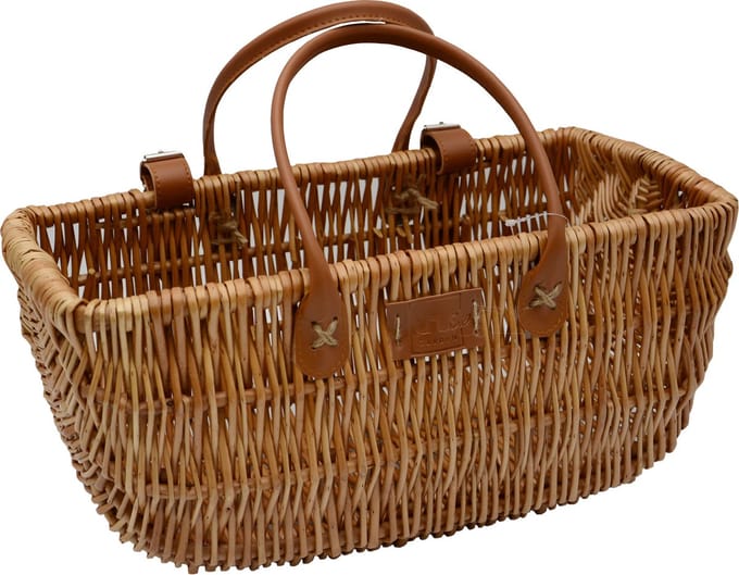 UNUS® Fietsmand rieten bruin, stijlvol, stevig en praktisch