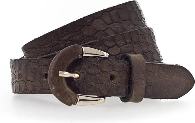 b.belt Leren Riem Charleen Belt W100 Oliv Bruine