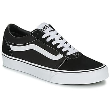 Vans Ward Suede Canvas Heren Sneakers - 41 - Black/White