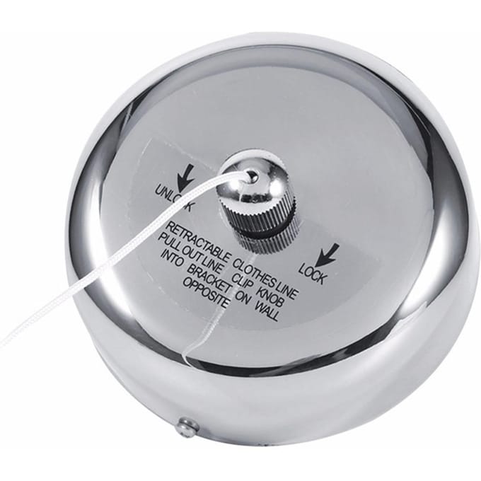 Intrekbare Kledingdroger Roestvrij Staal Heavy Duty 10 kg Draagvermogen 2,8 m Snoer Droogdouche Waslijn Rek gray