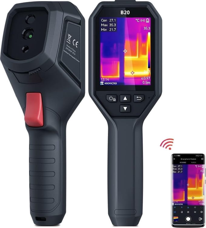 Hikmicro B20S - warmtebeeldcamera - 256x192 pixels - tot 550°C