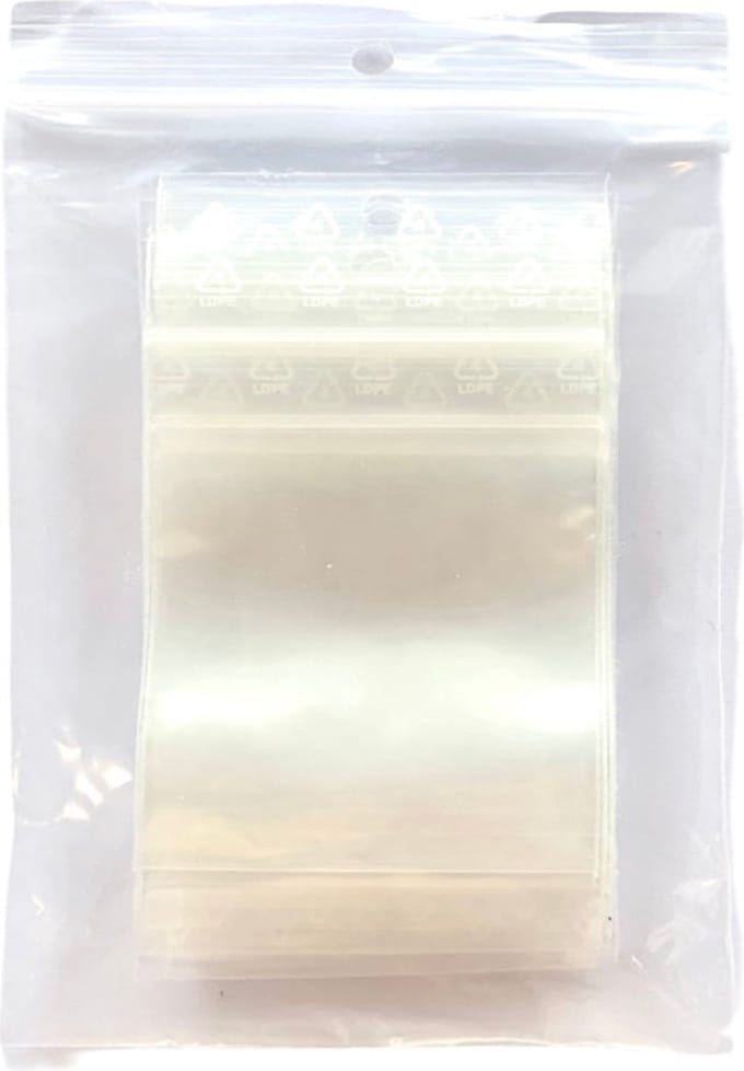 25x Gripzakjes 15x10cm - Cadebo - Zakje van 25 stuks - Transparant