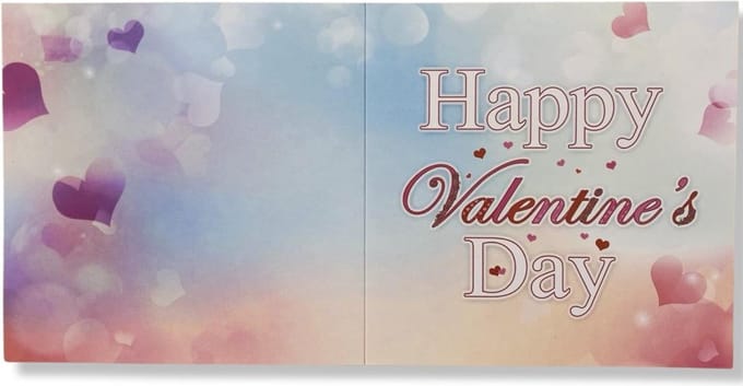 Luxe Valentijn 3D effect Wenskaart - You are the love - 16x16cm