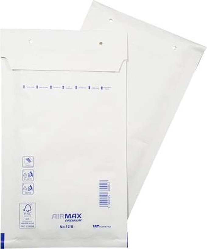 15 stuks - Luchtkussen enveloppen B (Bubbeltjes envelop B/12) 120 x 215 mm