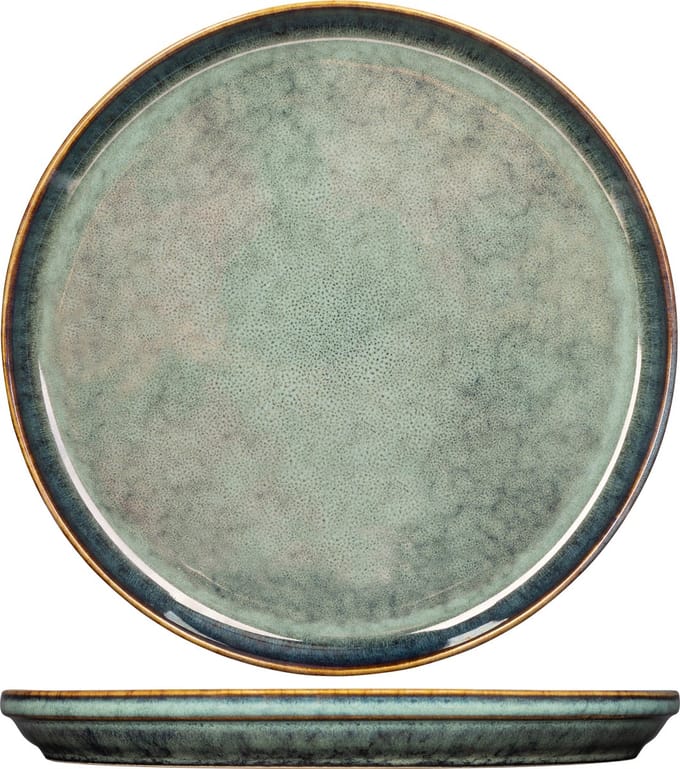 COSY & TRENDY - JADE VERDE DESSERTBORD D22,5XH2,5CM, set van 4