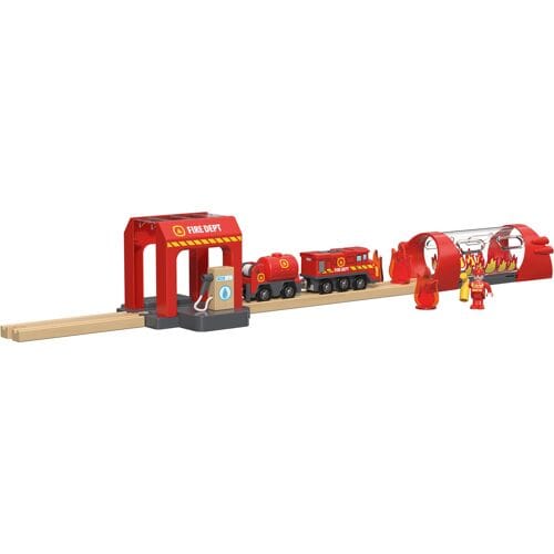 LUPILU Houten treinset (Brandweer)