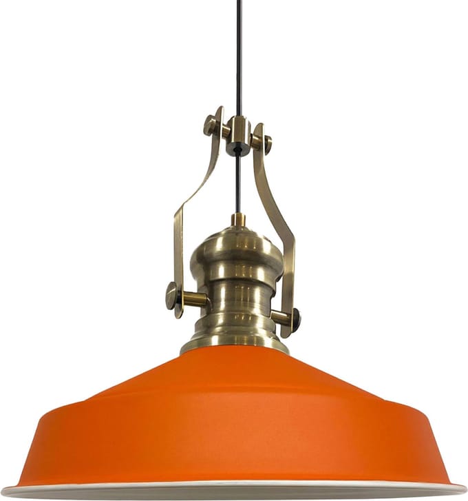 Bamyum Hanglamp Vintage, Oranje Grote Lamp