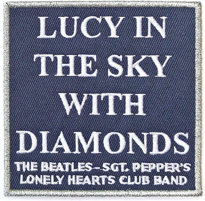 The Beatles - Lucy In The Sky With Diamonds Patch - Zwart