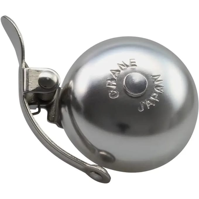 Crane Fietsbel Suzu 6,5 X 4,5 Cm Staal Matzilver