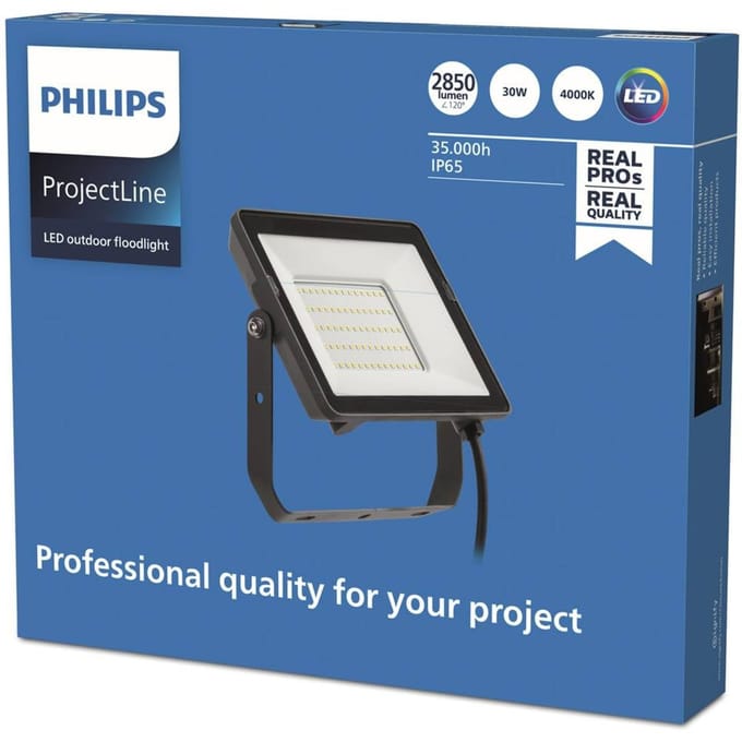 Philips LED ProjectLine 8719514954526 LED-schijnwerper 30 W Lichtkleur (naam): Natuurwit