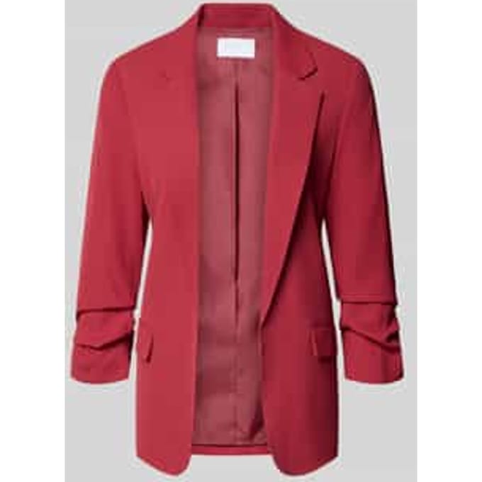 regular fit blazer met reverskraag
