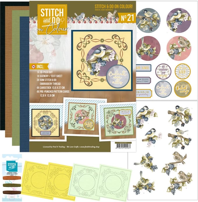 Stitch and Do on Colour 21 - Precious Marieke - Birds and Berries