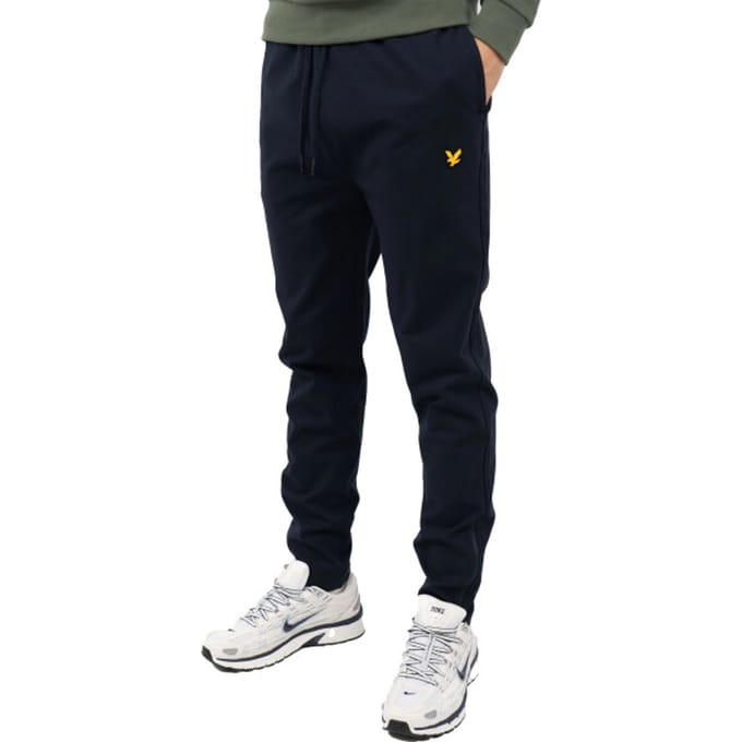 Lyle & scott fly fleece trainingsbroek in de kleur marine.