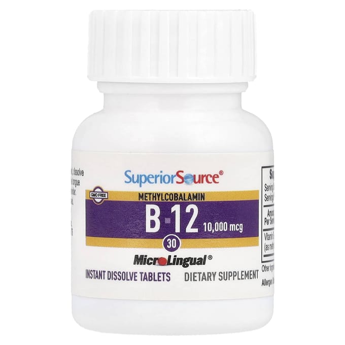 Methylcobalamine B-12, 10.000 Mcg, Microlingual® Instant Oplosbare Tabletten, 30 Tabletten