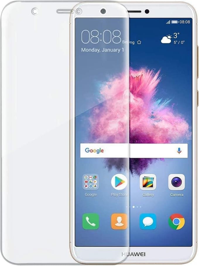 Screenprotector Glas - Tempered Glass Screen Protector Geschikt voor: Huawei P Smart 2018  - 1x