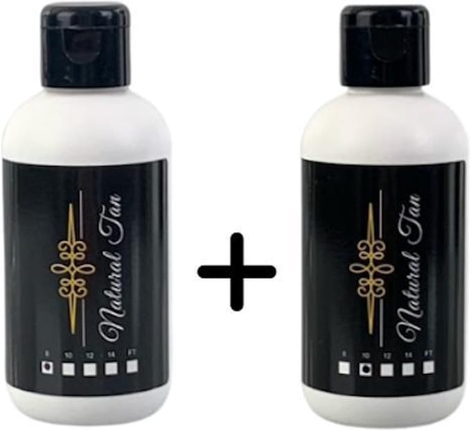 Natural Tan - Spray tan vloeistof 8% + 10% - 2x100ml - zelfbruiner