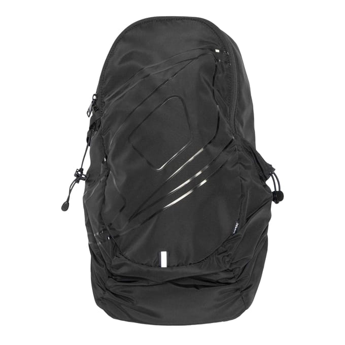 Diesel Drape Asymmetrische Sling Backpack (Zwart)