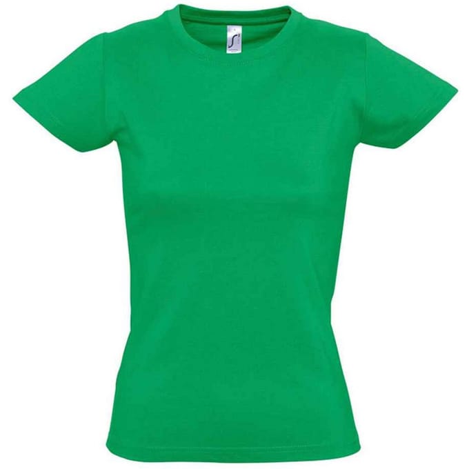 SOLS Dames/Dames Imperial T-shirt (Kelly Groen)