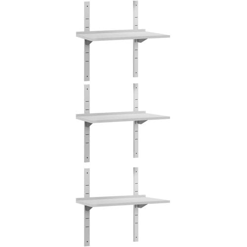 GGM Gastro 3-laags RVS wandschap ECO - 1000x400mm zilver