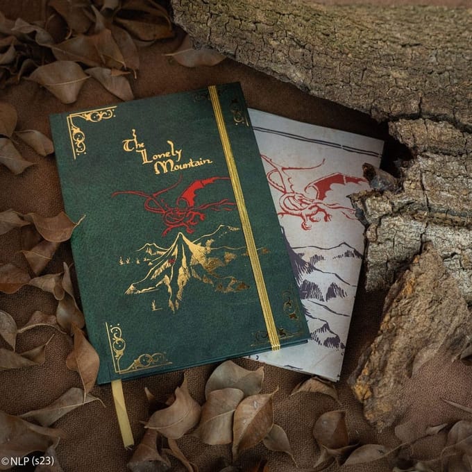 The Hobbit Hardcover Notebook With Foldable Map