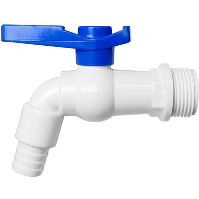 Bradas Kunststof Kraan – 19 mm (3/4") Binnendraad – Duurzame Waterregeling