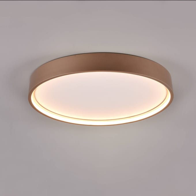 Trio Lighting LED plafondlamp Doha, CCT, koffiekleur
