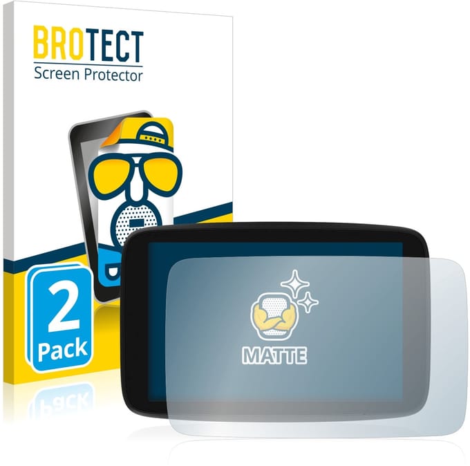 BROTECT - Screenprotector voor TomTom GO Exclusive - Folie Beschermfolie matte 2 Stuks
