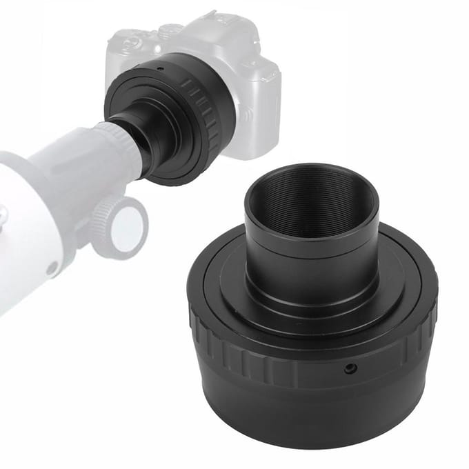 Aluminium Alloy T2-NX 1.25inch Telescope to For Samsung NX Mount Camera Adapter Ring black