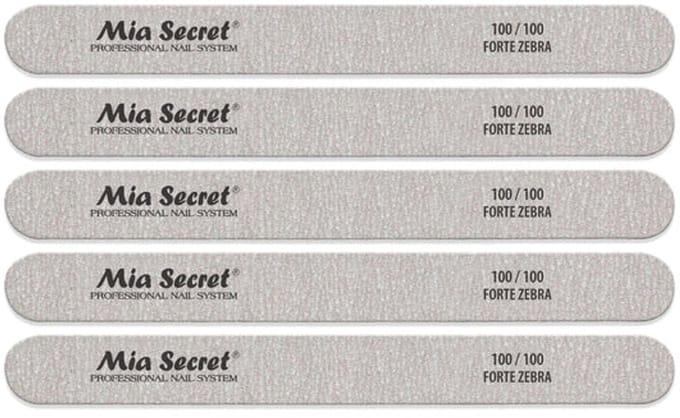 Forte Zebra Straight Nagelvijl 100/100 Roze (5stuks)
