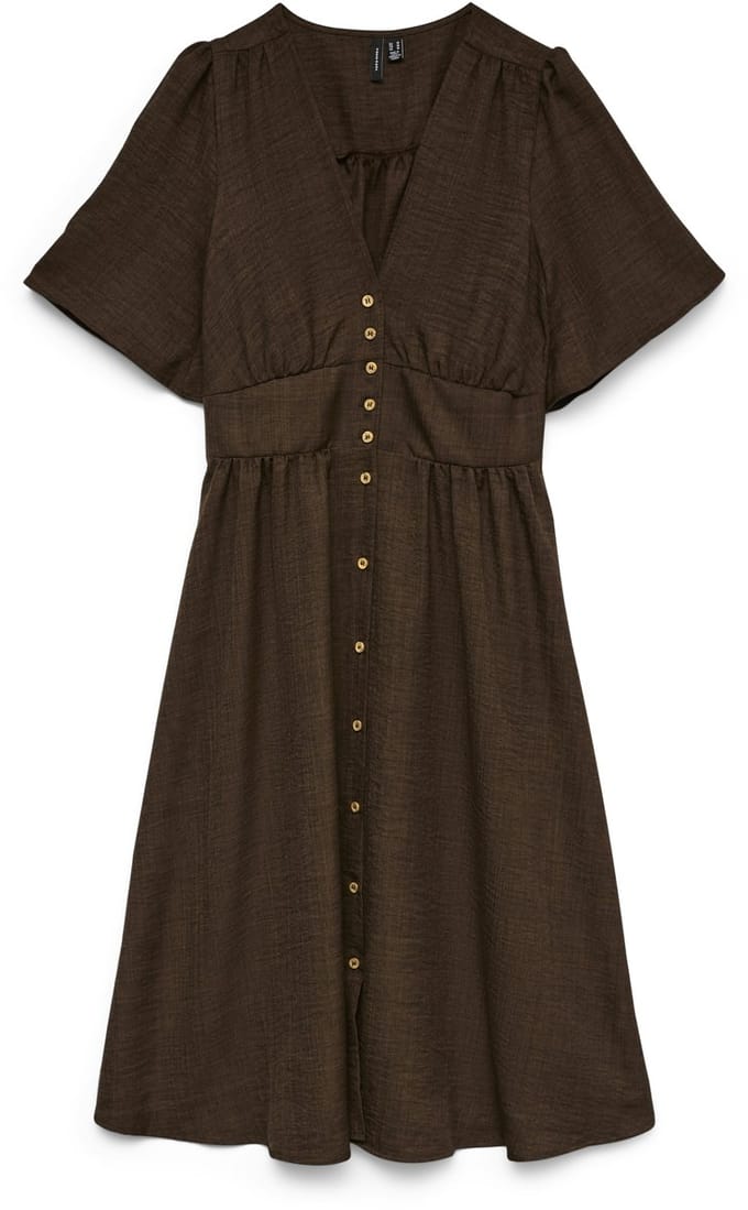 VERO MODA - VMMELANEY 2/4 BLK DRESS WVN NOOS - Dames - Mini jurken