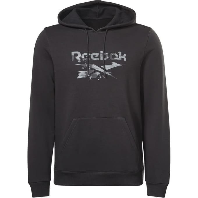 Reebok Identity Modern Camo Fleece Hoodie Zwart M Man