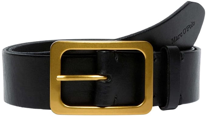 Marc O'Polo Leren riem Erica Belt W75 Black zwart