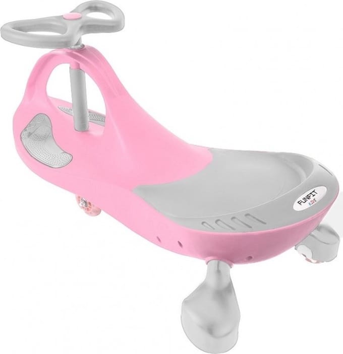 Wiggle car - wiebelauto - met LED-verlichte wielen - roze