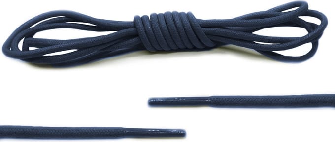 The Kicks Don® Wax Veters Rond - 100 cm - Donkerblauw