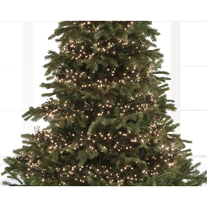 LED cluster lights zwart/warm wit L.260cm
