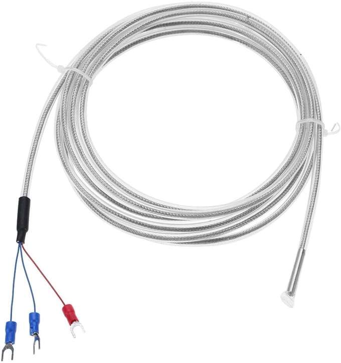 Dailygoody - PT100 Thermokoppel 3-draad Sensor - Nauwkeurige Temperatuurmeting tot 200°C