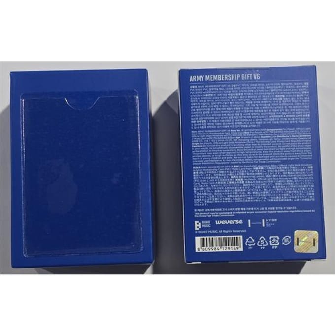 Avantage d'adhésion à l'armée BTS V6 (11e Bleu) gray