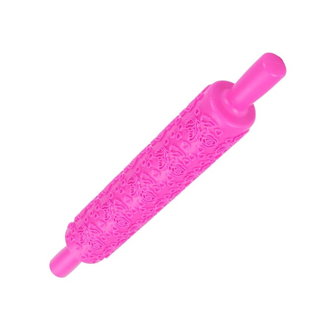 Fondant Roller Plastic Embossed Roller voor Koekjes, Biscuits, Gebak, TaartdecoratieRoos