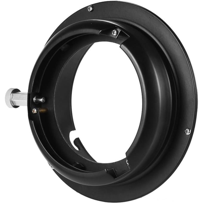 Studio vidéo 95mm Mini Blitz Bowens Mount Speedring Konverter adaptateur anneau black