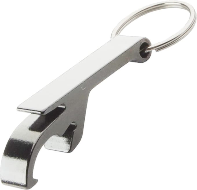 Sleutelhanger Bieropener Sleutelhanger Flesopener Openen Bier - Zilver