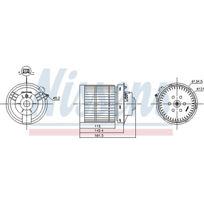 Binnenventilator NISSENS 87530