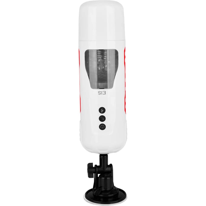 Masturbator met stootfunctie, 28 cm