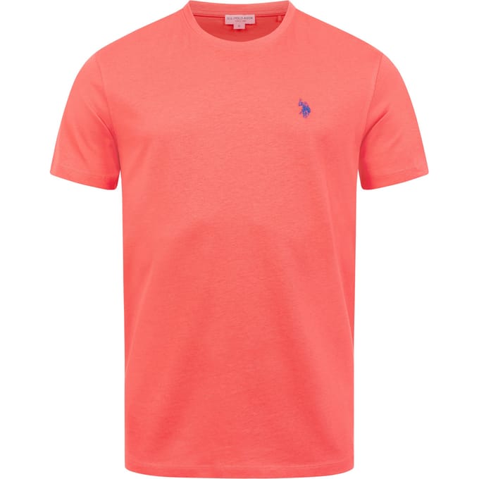 U.S. Polo Assn. heren basic T-shirt van 100% katoen