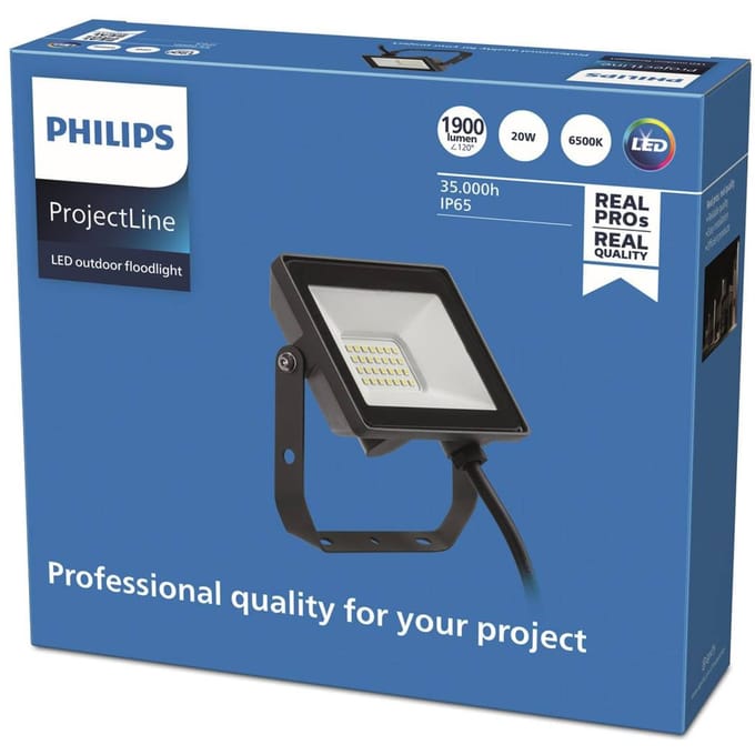 Philips LED ProjectLine 8719514954595 LED-schijnwerper 20 W Lichtkleur (naam): Koudwit