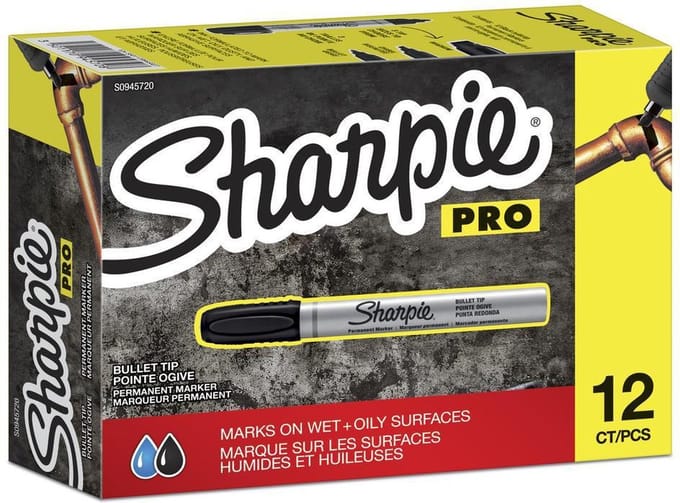 Sharpie Pro - marker - black (pack of 12)