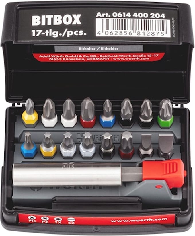 Wurth - Bitbox, maat 2 17-delig - Bitbox, maat 2 17-delig -