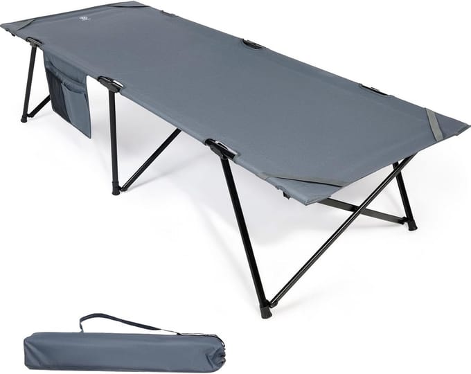 XL Campingbed Draagkracht 200 kg Inklapbaar voor Buiten en Binnen